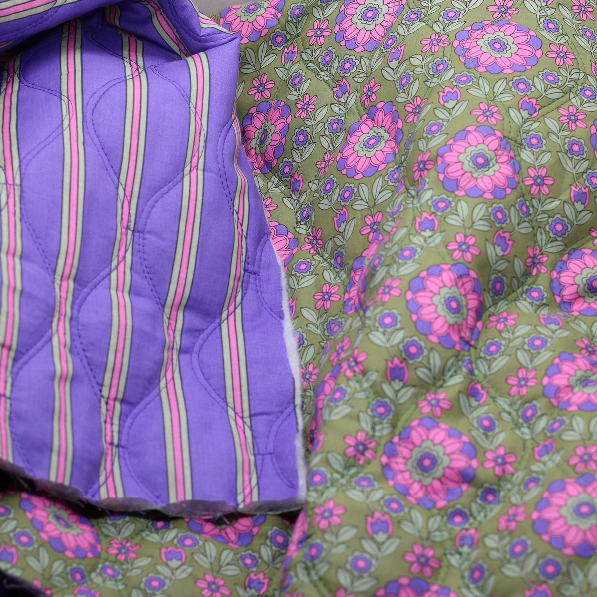 Double cotton gauze fabric - FAUVE - Brown Purple (Sold x10cm)