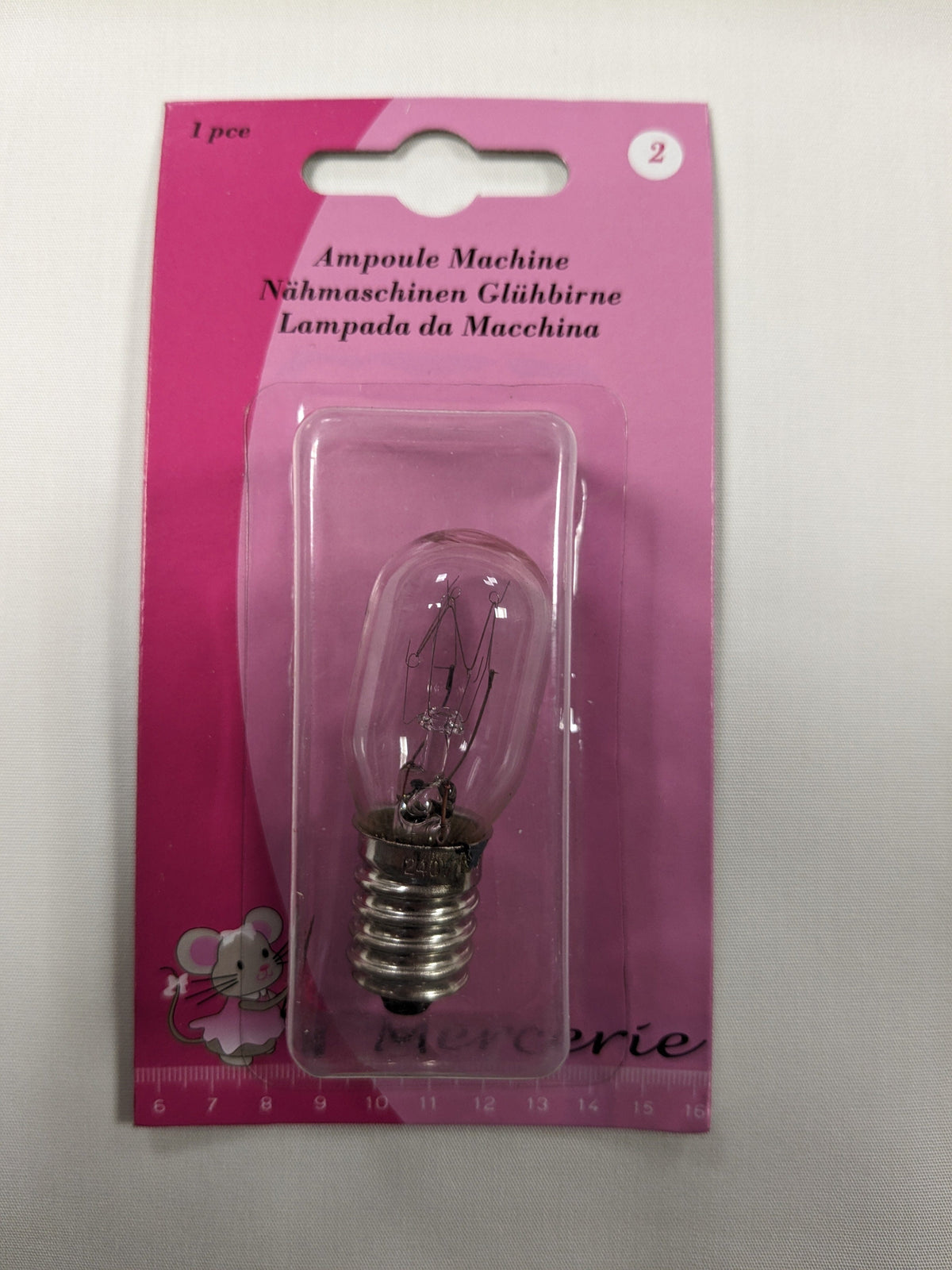 Ampoule machine Mercerie L'atelier de Gaspard et Léonie | Gaspard et Léonie Tissus en ligne et Mercerie à Toulouse