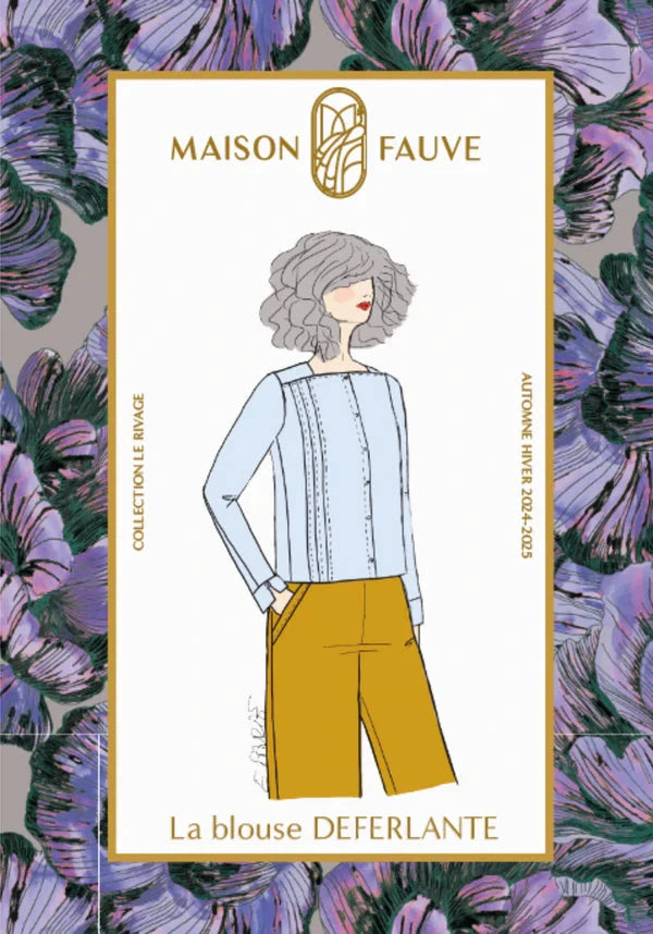 Blouse DEFERLANTE patron de couture pochette - MAISON FAUVE Patron de couture MAISON FAUVE | Gaspard et Léonie Tissus en ligne et Mercerie à Toulouse
