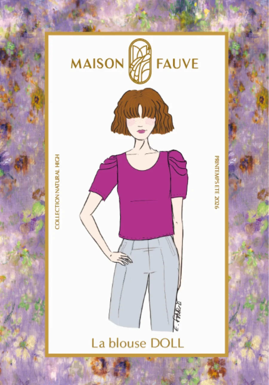 Blouse DOLL patron de couture pochette - MAISON FAUVE Patron de couture MAISON FAUVE | Gaspard et Léonie Tissus en ligne et Mercerie à Toulouse