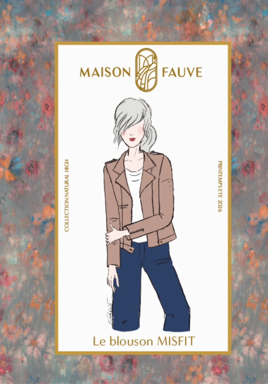 Blouson MISFIT patron de couture pochette - MAISON FAUVE Patron de couture MAISON FAUVE | Gaspard et Léonie Tissus en ligne et Mercerie à Toulouse