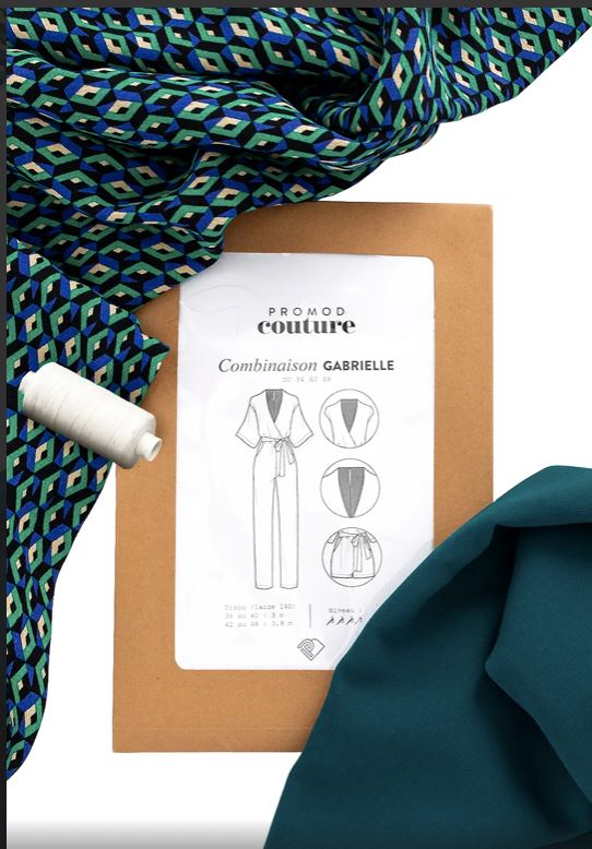 Combinaison pantalon - GABRIELLE - Patron de couture pochette - PROMOD COUTURE Patron de couture PROMOD COUTURE | Gaspard et Léonie Tissus en ligne et Mercerie à Toulouse