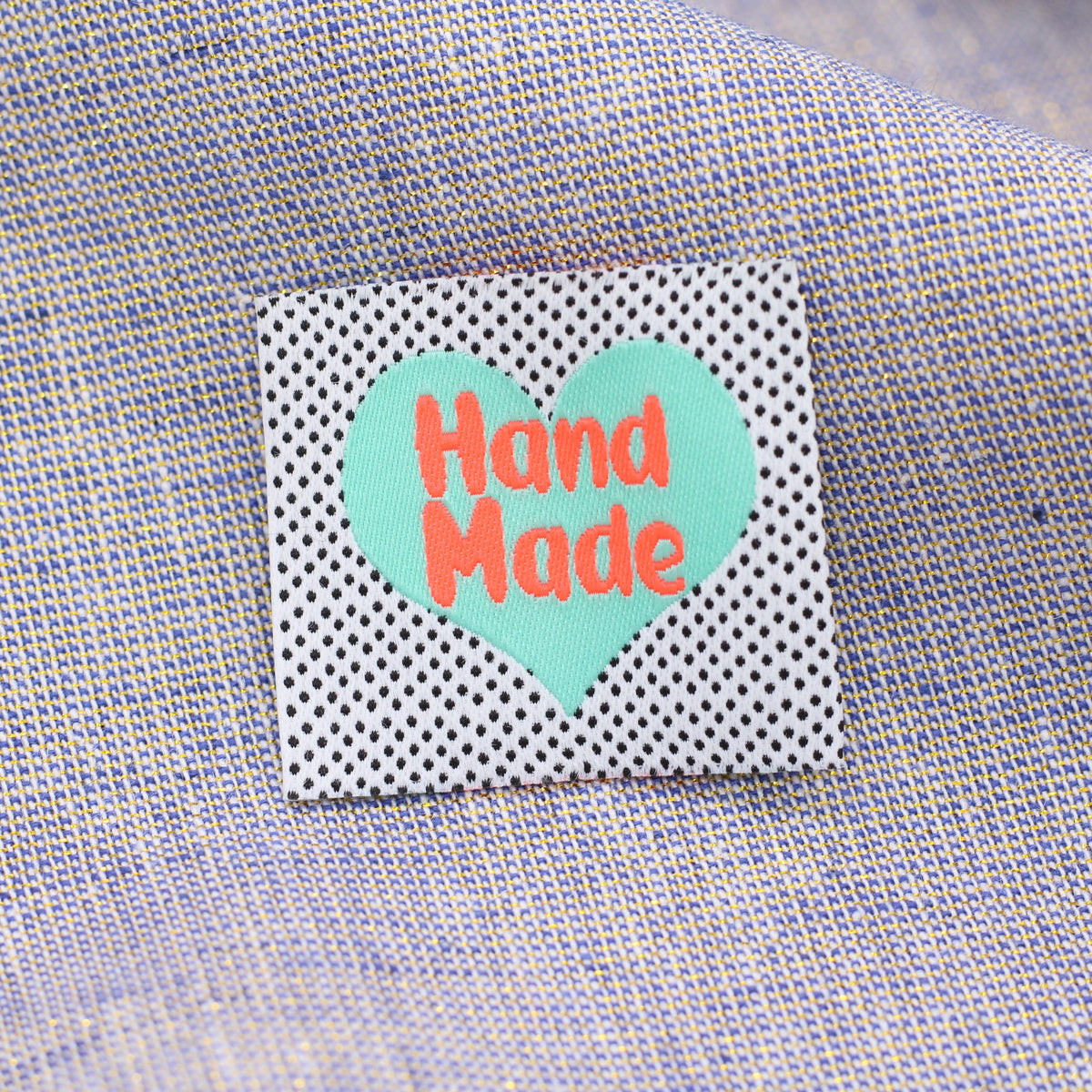 Etiquette tissée - Hand Made fluo Etiquettes à coudre Sélection Gaspard & Léonie | Gaspard et Léonie Tissus en ligne et Mercerie à Toulouse