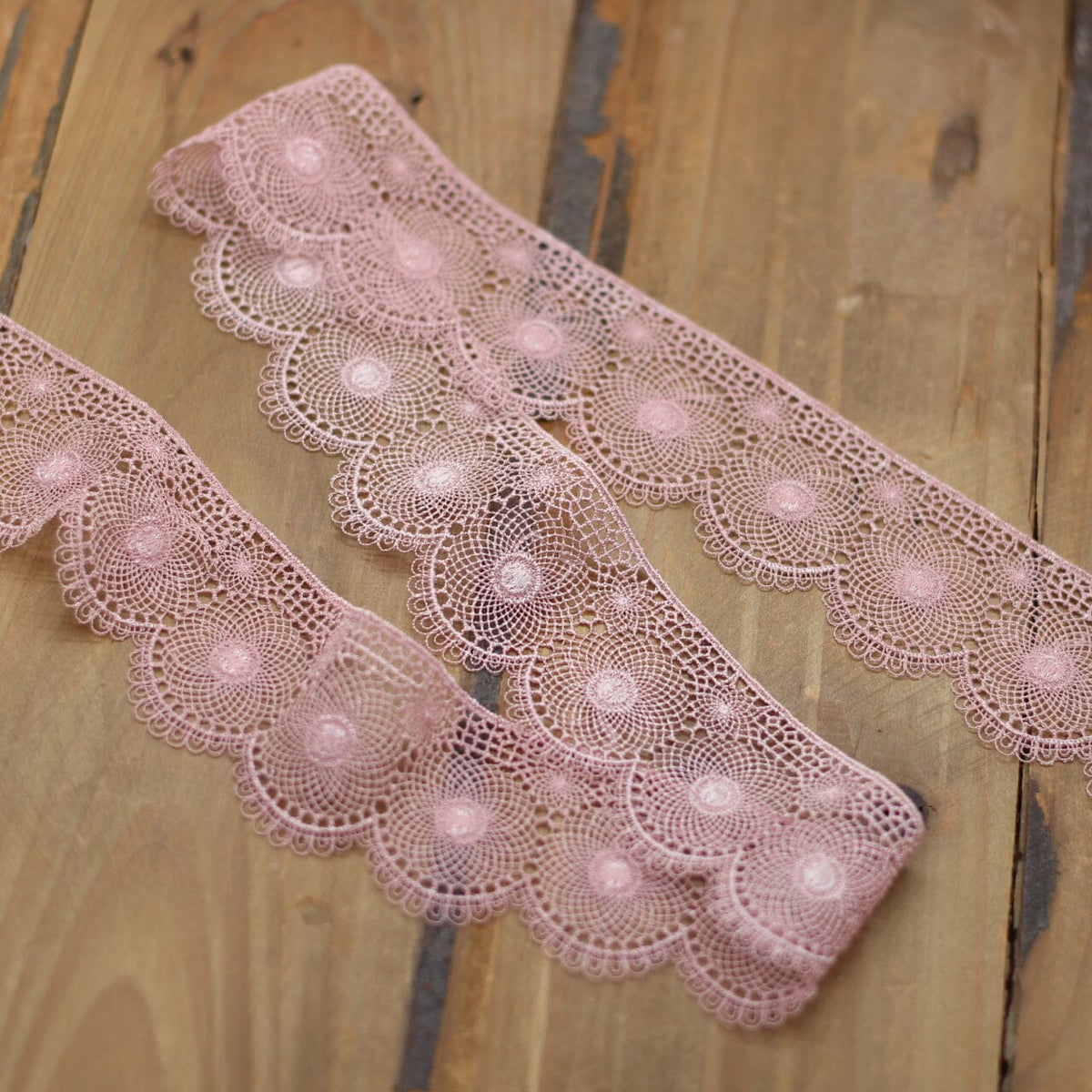 Guipure Dentelle - Vieux rose- 40mm (Vendu x10cm) Mercerie L'atelier de Gaspard et Léonie | Gaspard et Léonie Tissus en ligne et Mercerie à Toulouse