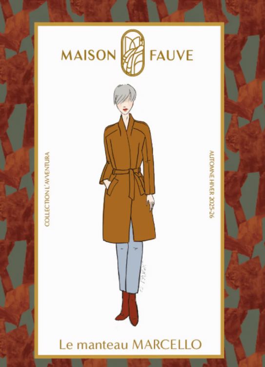 Manteau MARCELLO patron de couture pochette - MAISON FAUVE Patron de couture MAISON FAUVE | Gaspard et Léonie Tissus en ligne et Mercerie à Toulouse