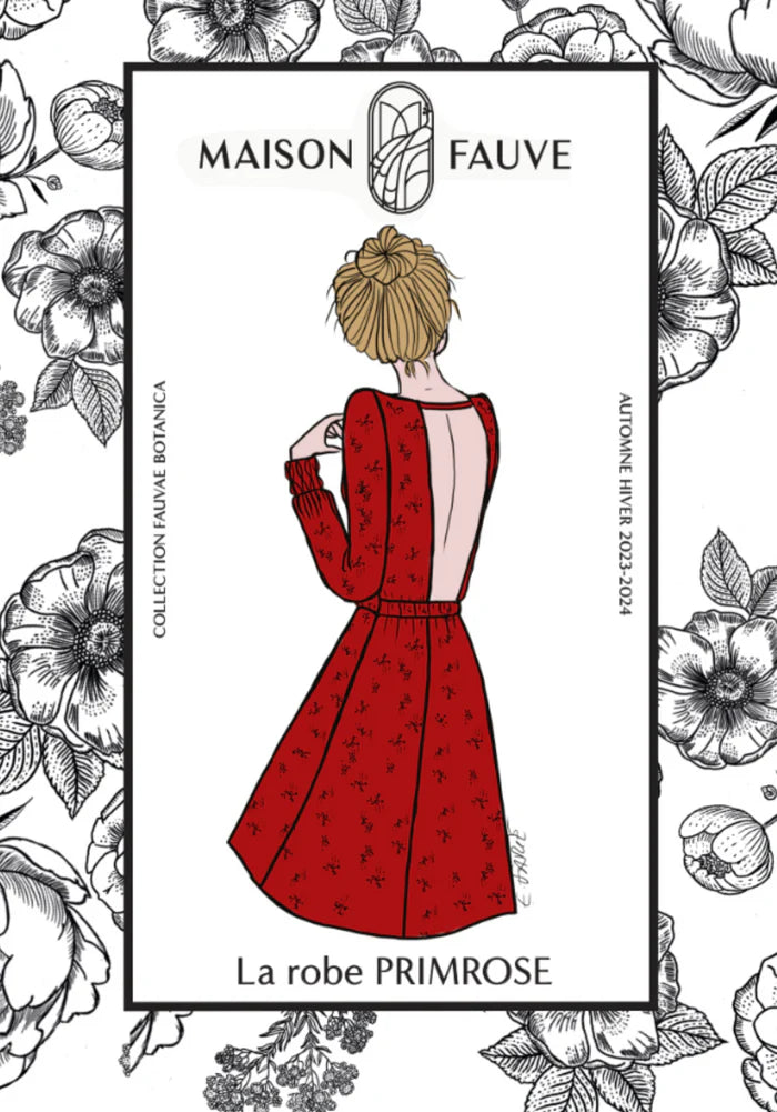 Robe PRIMROSE - Patron de couture Pochette - MAISON FAUVE Patron de couture MAISON FAUVE | Gaspard et Léonie Tissus en ligne et Mercerie à Toulouse