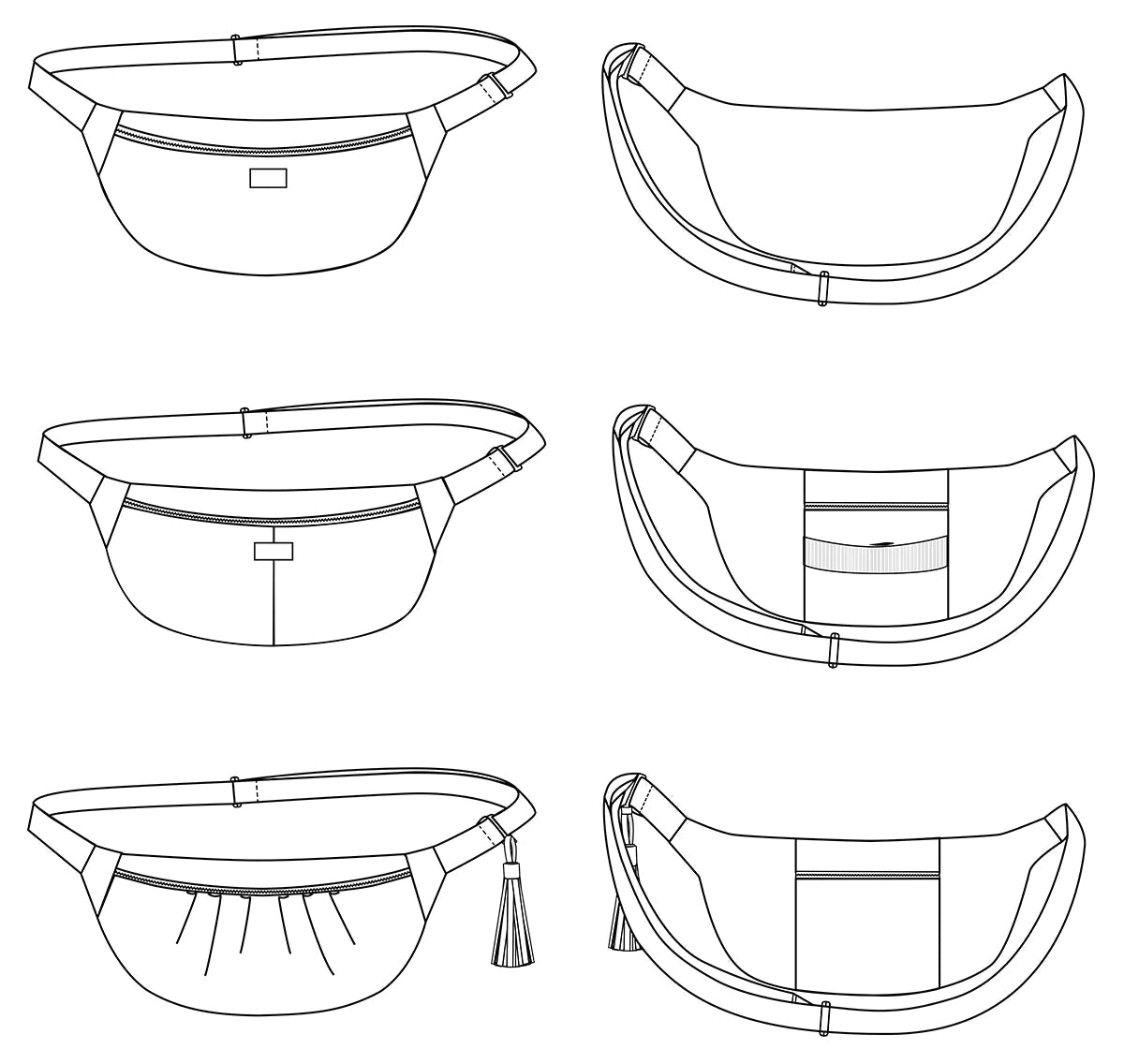 Sac Banane IKABANANA - Patron de couture pochette - IKATEE Patron de couture Ikatee | Gaspard et Léonie Tissus en ligne et Mercerie à Toulouse