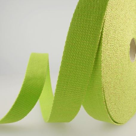 Sangle Métallisée Vert lime / Doré (Vendu x10cm) Mercerie Sélection Gaspard & Léonie | Gaspard et Léonie Tissus en ligne et Mercerie à Toulouse