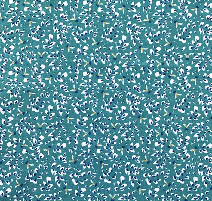 Tissu coton Enduit - BRIELLA - Veronne Cobalt (vendu x10cm) Tissus DOMOTEX | Gaspard et Léonie Tissus en ligne et Mercerie à Toulouse