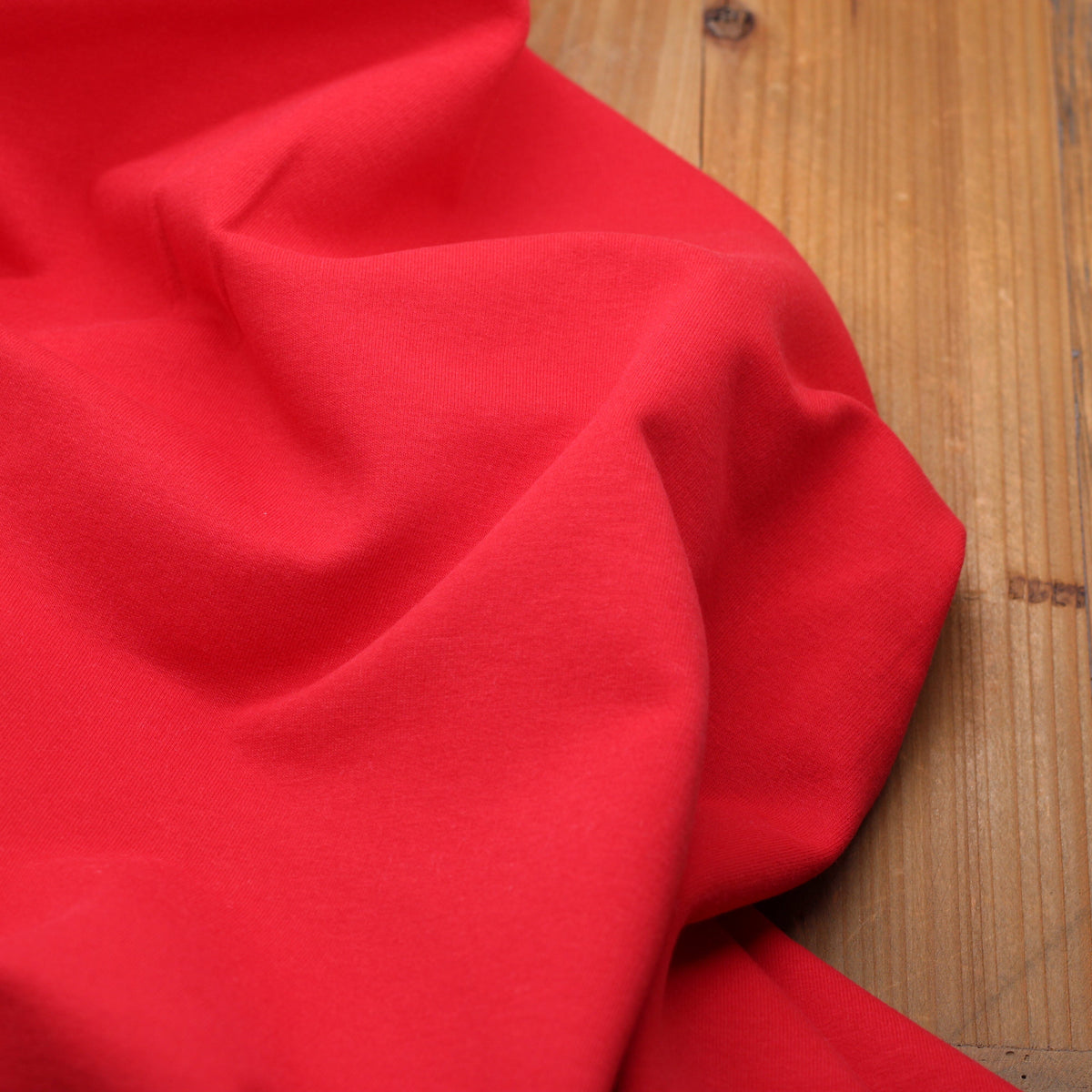 Tissu French Terry Gratté Uni GOTS- Rouge (Vendu x10cm) Tissus Sélection Gaspard & Léonie | Gaspard et Léonie Tissus en ligne et Mercerie à Toulouse