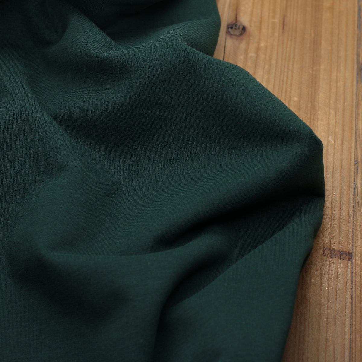 Tissu French Terry Gratté Uni GOTS- Vert foret (Vendu x10cm) Tissus Sélection Gaspard & Léonie | Gaspard et Léonie Tissus en ligne et Mercerie à Toulouse