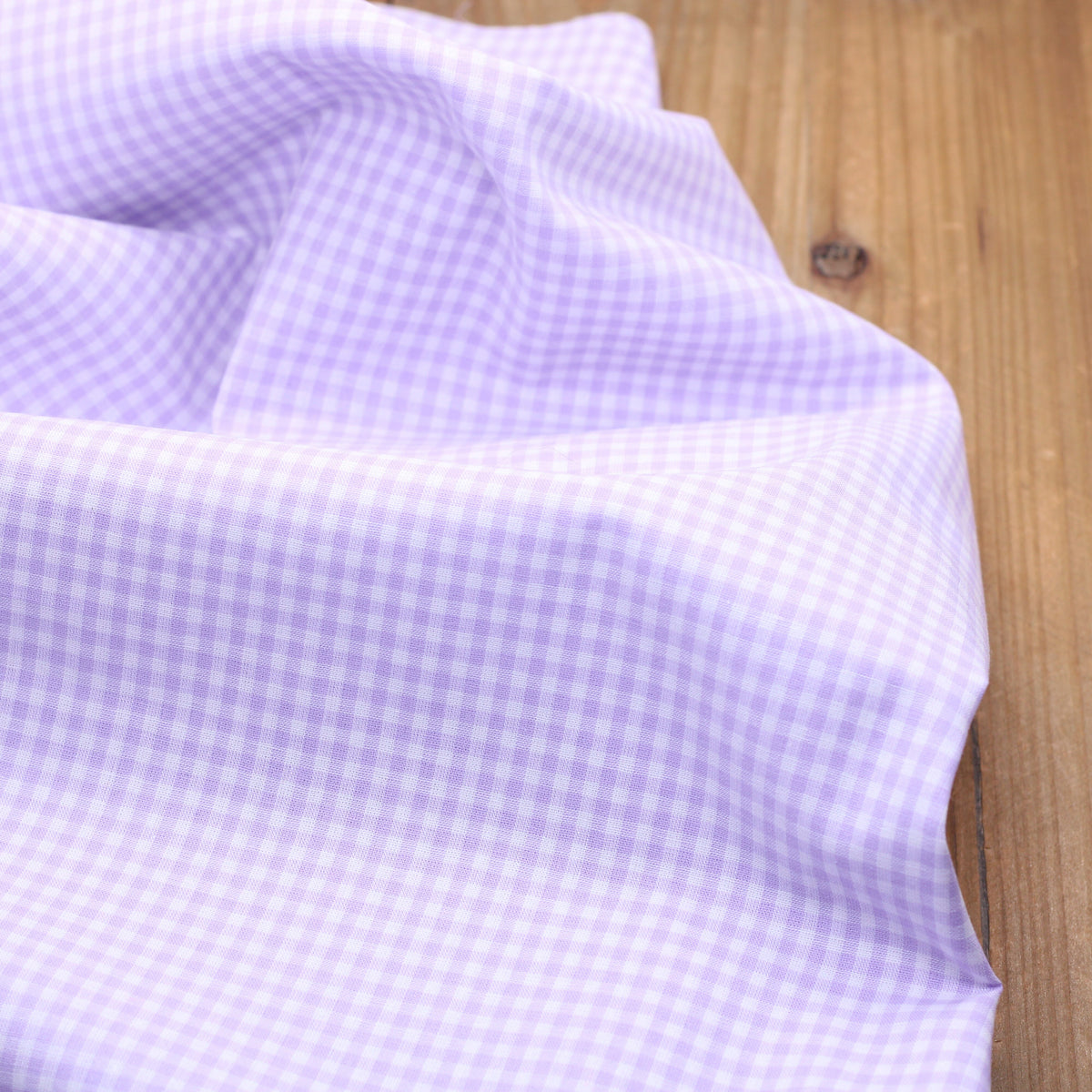 Tissu popeline de coton VICHY - Mauve (Vendu x10cm) Tissus Sélection Gaspard & Léonie | Gaspard et Léonie Tissus en ligne et Mercerie à Toulouse