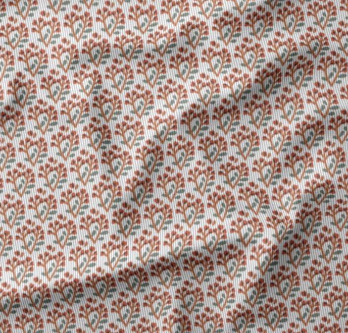 Tissu Velours milleraies - TINUS - Ecru Brique (vendu x10cm) Tissus DOMOTEX | Gaspard et Léonie Tissus en ligne et Mercerie à Toulouse
