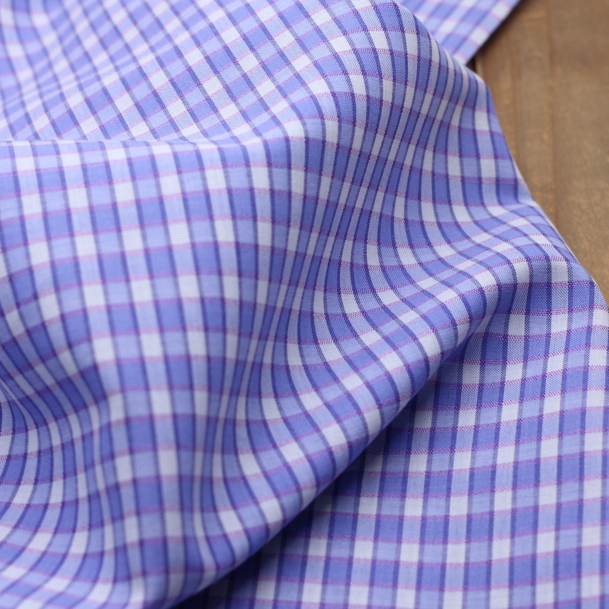 Tissu voile de coton VICHY Fils satinés - Bleu Lavande (Vendu x10cm) Tissus Sélection Gaspard & Léonie | Gaspard et Léonie Tissus en ligne et Mercerie à Toulouse