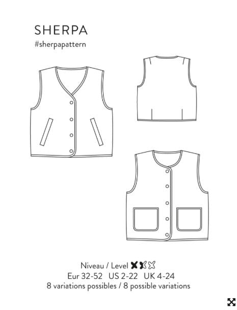 Veste/Gilet SHERPA Patron de couture pochette - Atelier SCÄMMIT Patron de couture ATELIER SCÄMMIT | Gaspard et Léonie Tissus en ligne et Mercerie à Toulouse