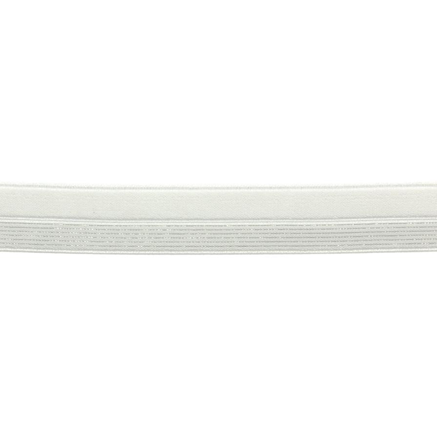 Biais élastique lingerie Blanc/Lurex argent Mercerie Sélection Gaspard & Léonie | Gaspard et Léonie Tissus en ligne et Mercerie à Toulouse