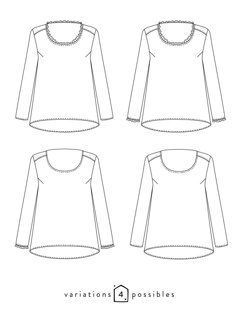 Blouse femme BOHEME Patron de couture pochette - L'atelier de Gaspard et Léonie