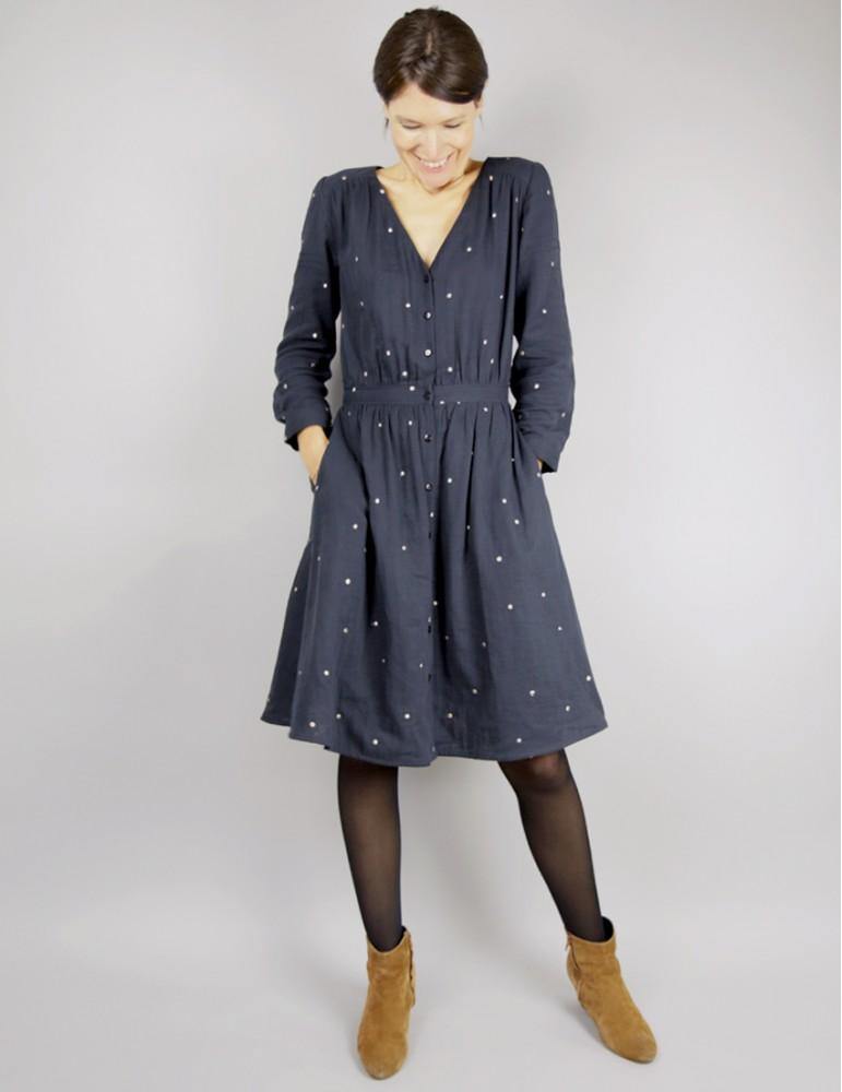 Blouse ou Robe femme HARMONIE Patron de couture pochette - L'atelier de Gaspard et Léonie