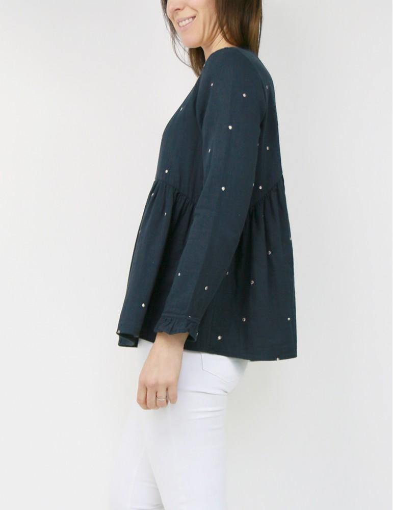 Blouse ou Robe femme VIREVOLTE Patron de couture pochette - L'atelier de Gaspard et Léonie