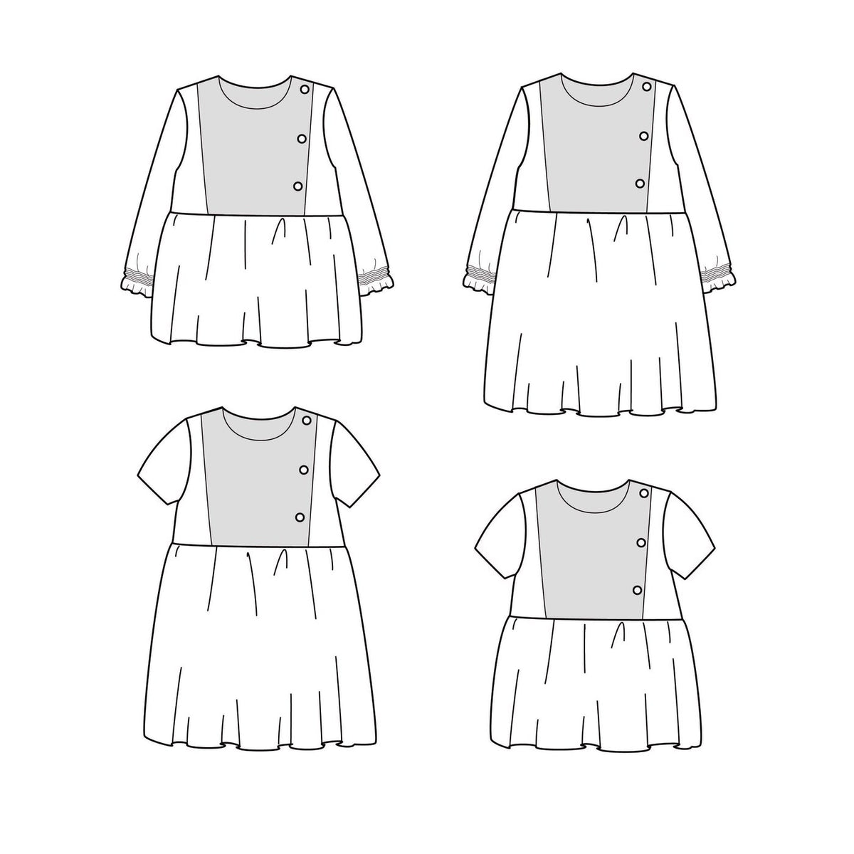 Blouse ou Robe PALERME patron de couture pochette - IKATEE Patron de couture Ikatee | Gaspard et Léonie Tissus en ligne et Mercerie à Toulouse