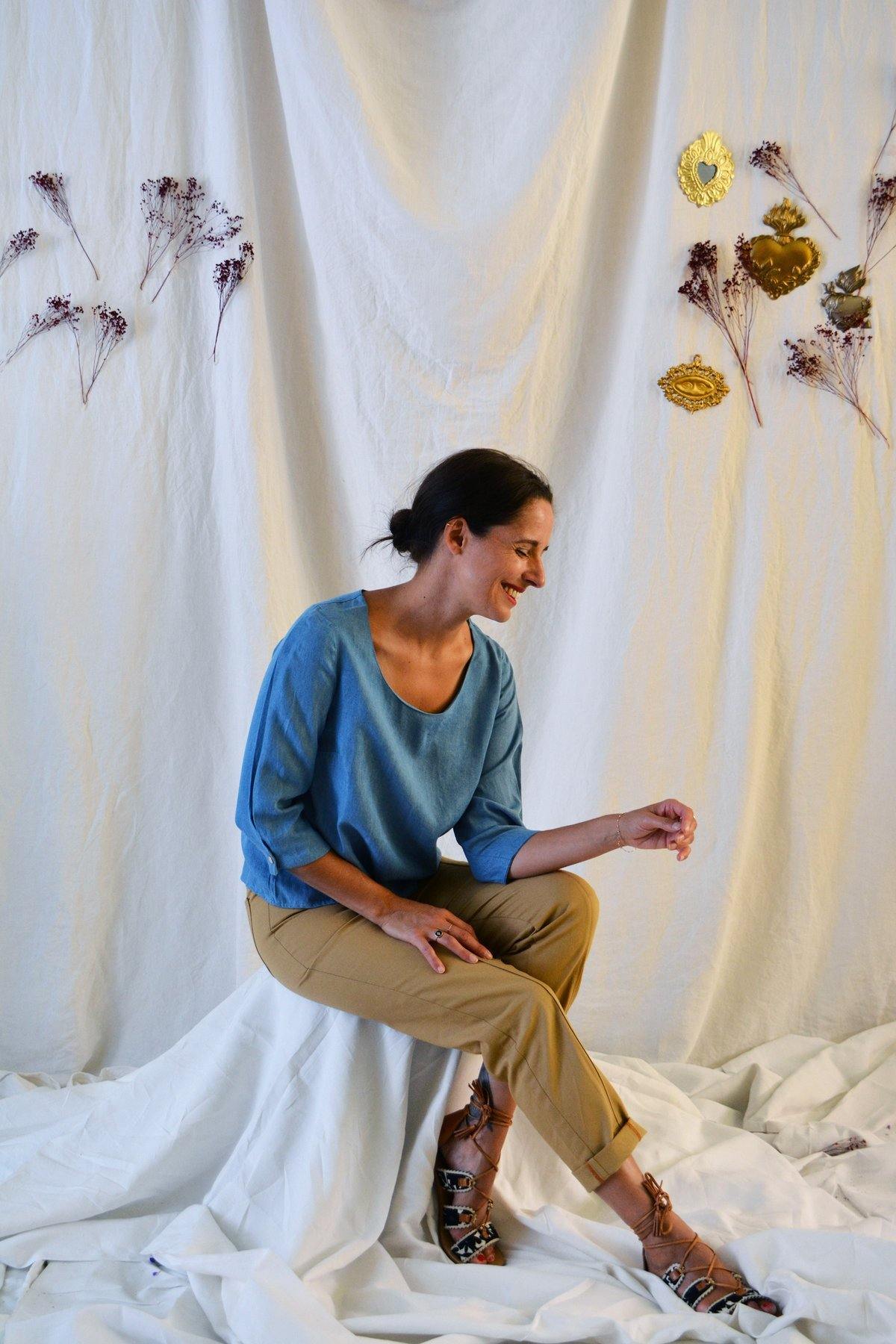 Blouse/Robe NIKI Patron de couture Pochette - L'atelier de Gaspard et Léonie