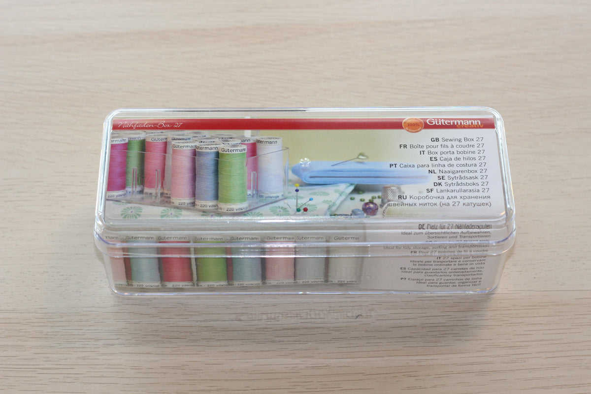 Boîte de rangement pour 27 fils à coudre Gütermann - L'atelier de Gaspard et Léonie