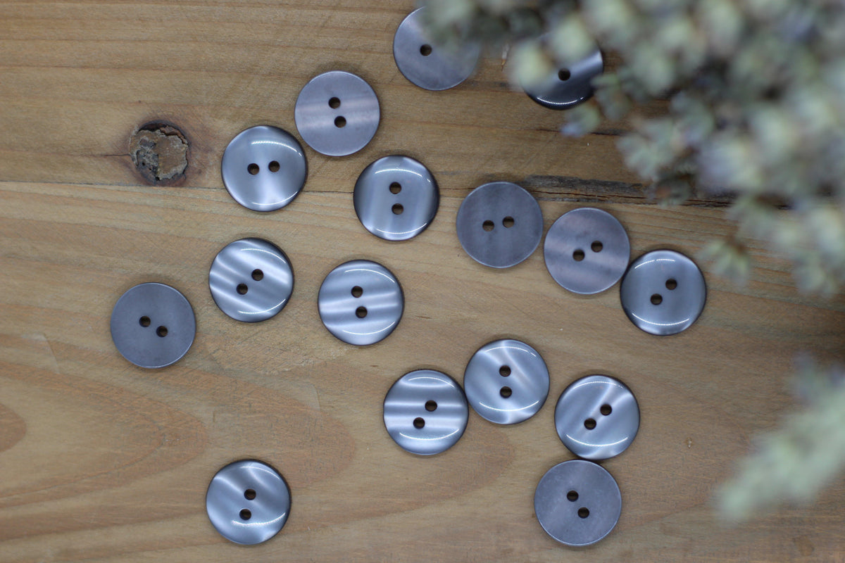 Bouton "Joy" Gris - L'atelier de Gaspard et Léonie