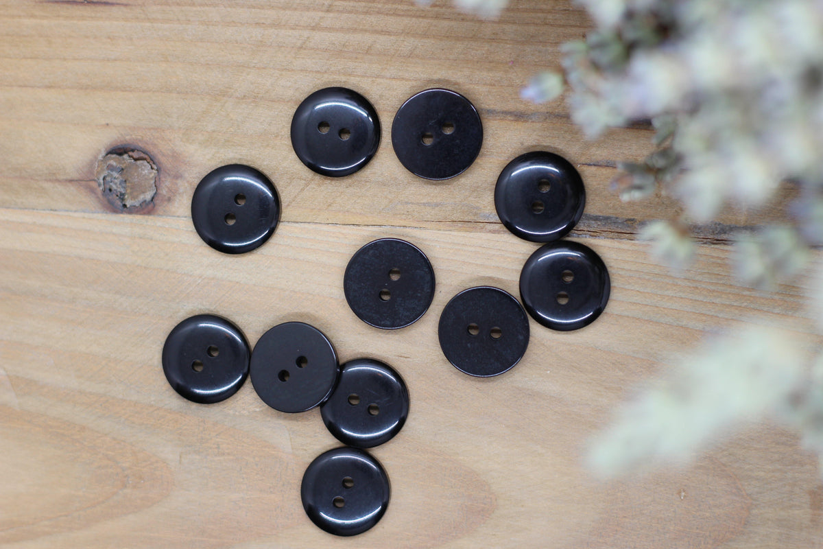 Bouton "Joy" Noir - L'atelier de Gaspard et Léonie