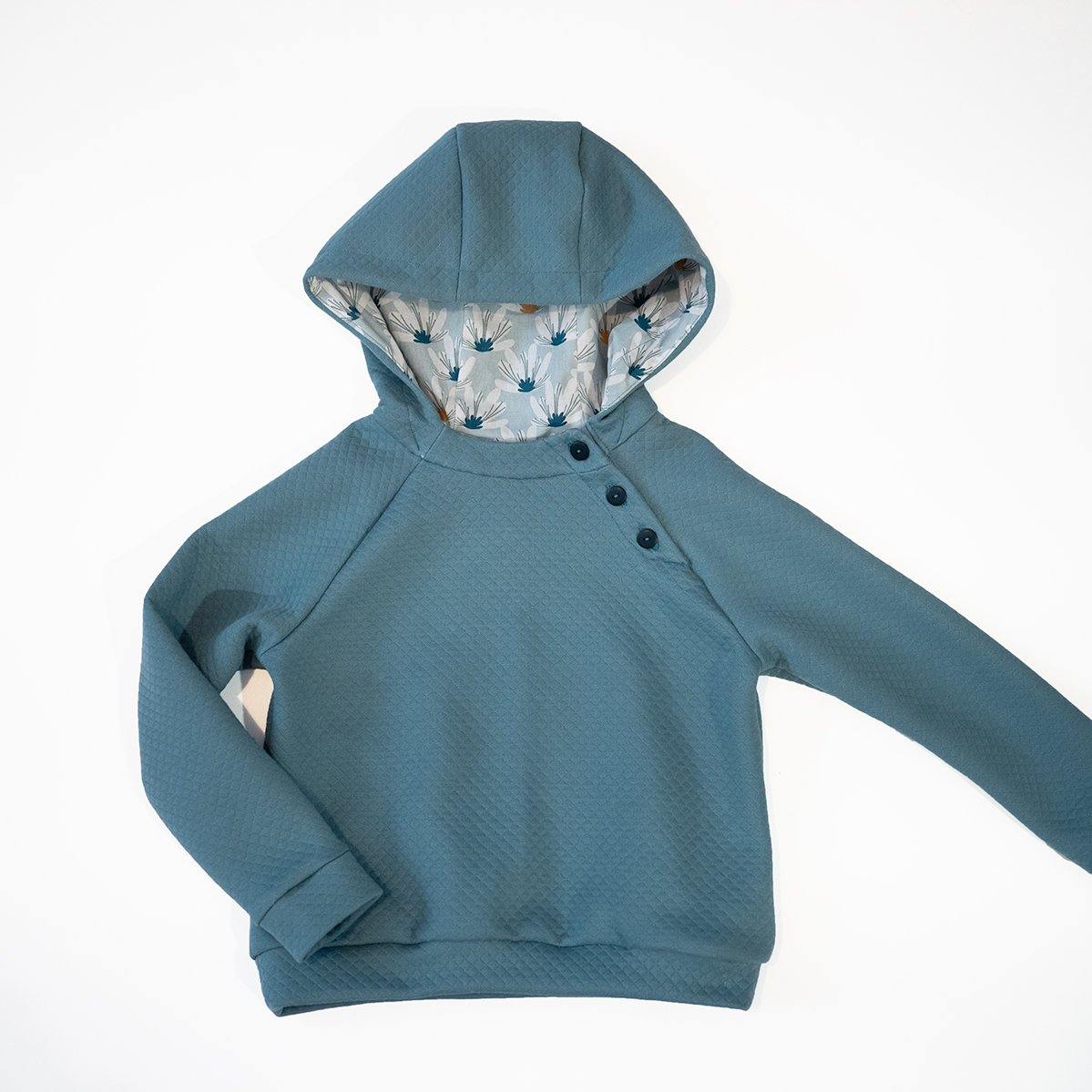 CHARLIE Enfant Mixte Sweat Capuche patron de couture pochette - L'atelier de Gaspard et Léonie
