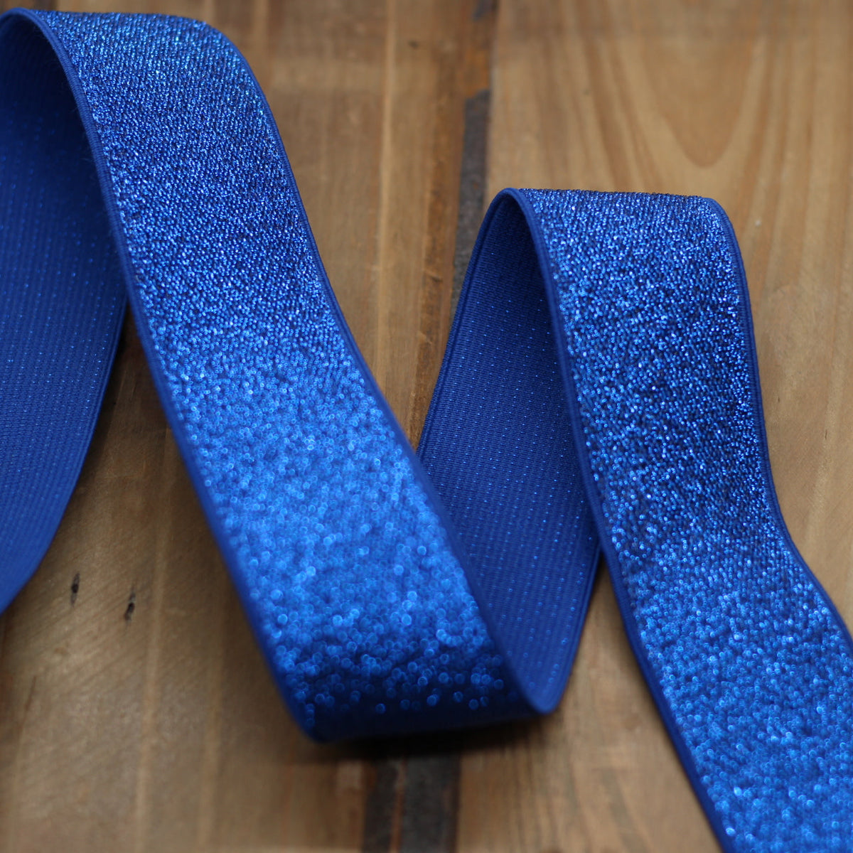 Elastique Large Lurex Bleu cobalt (Vendu x10cm) Mercerie Sélection Gaspard & Léonie | Gaspard et Léonie Tissus en ligne et Mercerie à Toulouse