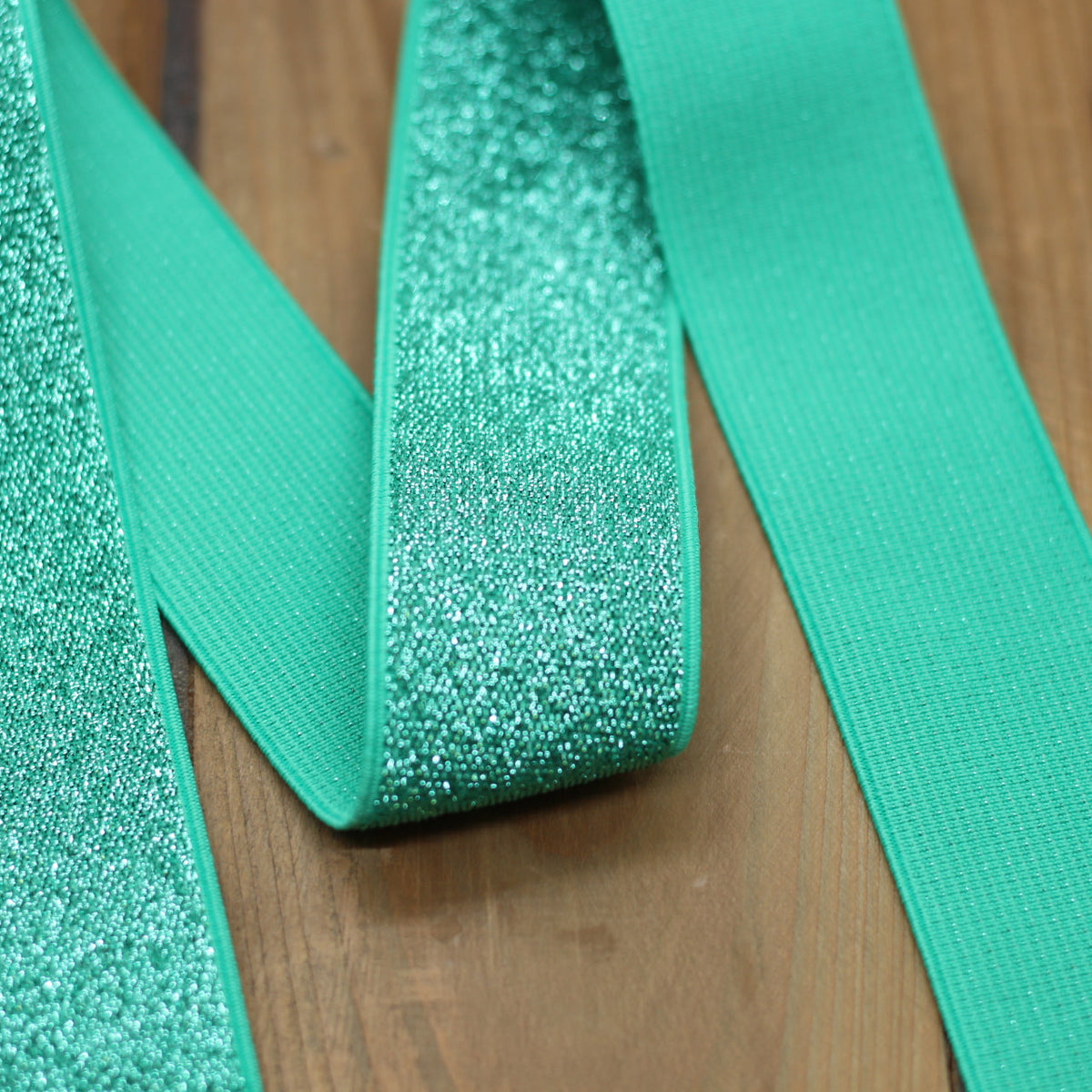 Elastique Large Lurex Vert menthe (Vendu x10cm) Mercerie Sélection Gaspard & Léonie | Gaspard et Léonie Tissus en ligne et Mercerie à Toulouse