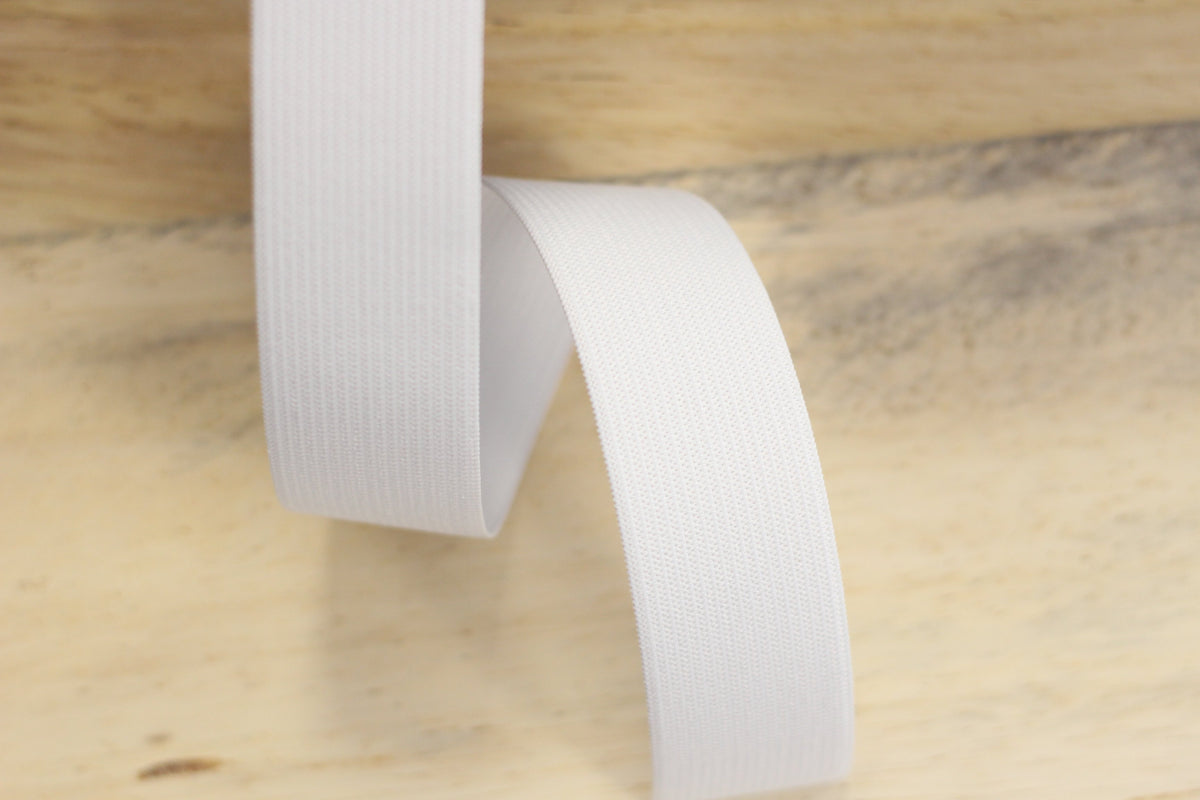 Elastique plat Blanc 25mm (vendu x10cm) Mercerie Sélection Gaspard & Léonie | Gaspard et Léonie Tissus Mercerie Toulouse
