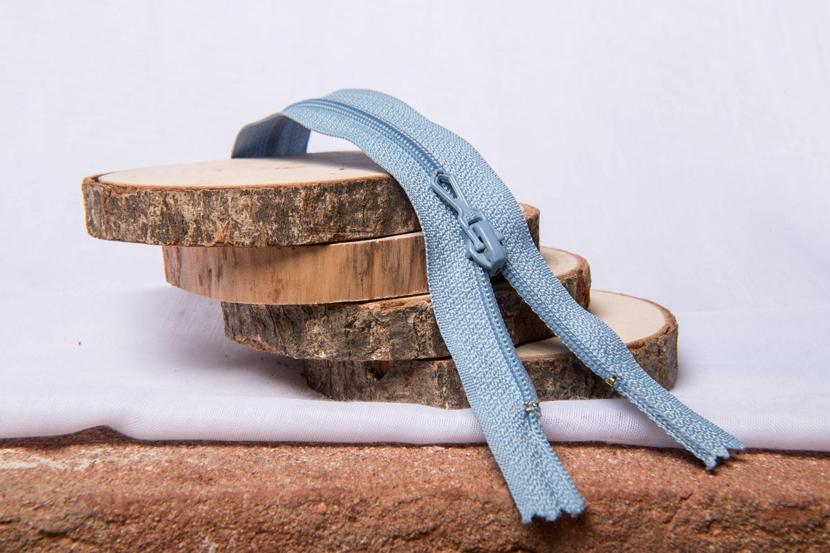 Fermeture Eclair Spirale bleu - Non Séparable Z51 508 - L'atelier de Gaspard et Léonie