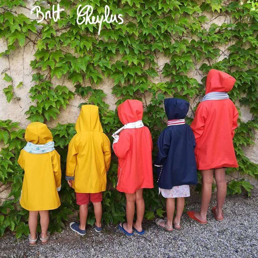 GRAND’OURSE KIDS Gilet Veste Peignoir Imperméable Mixte patron de couture pochette - L'atelier de Gaspard et Léonie
