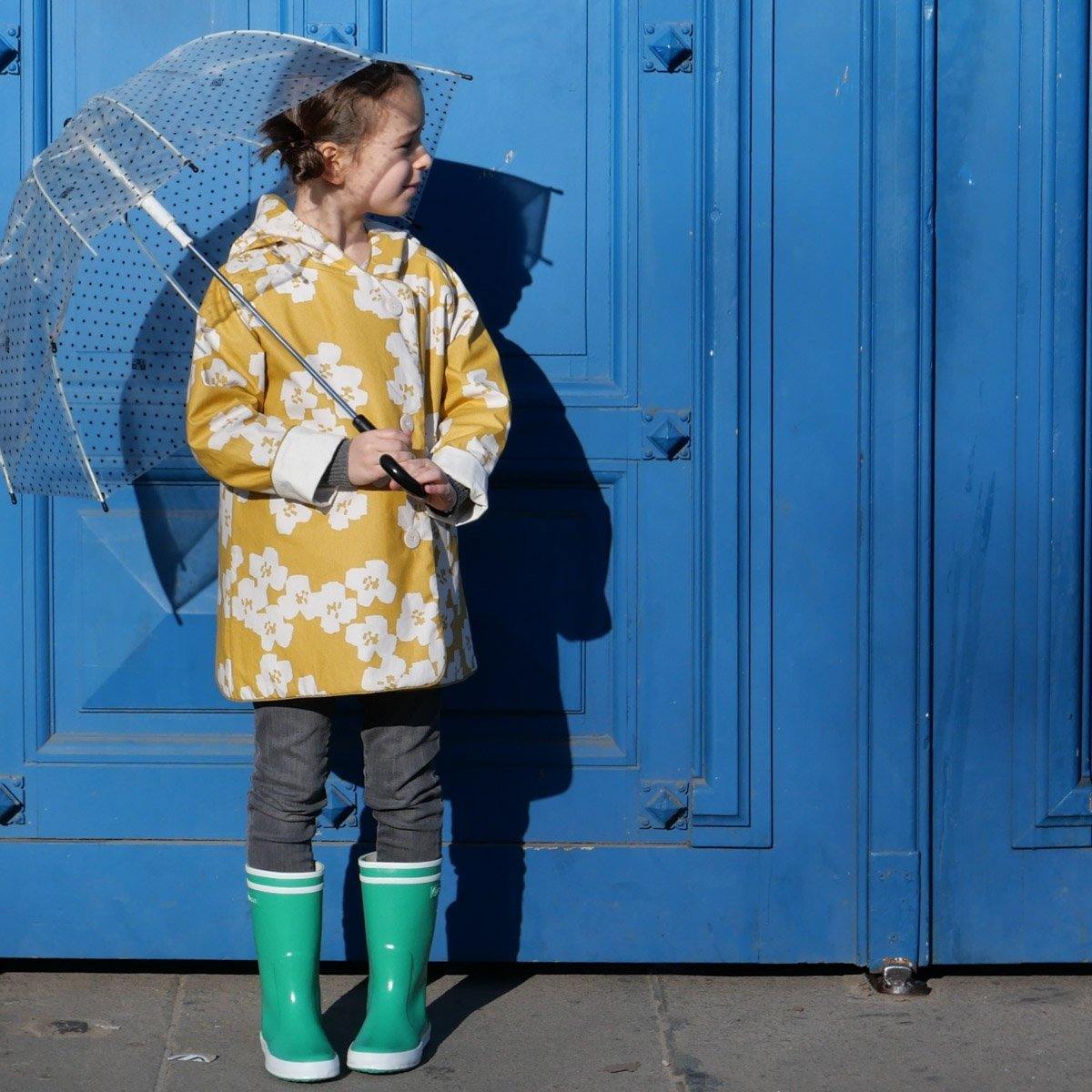 GRAND’OURSE KIDS Gilet Veste Peignoir Imperméable Mixte patron de couture pochette - L'atelier de Gaspard et Léonie