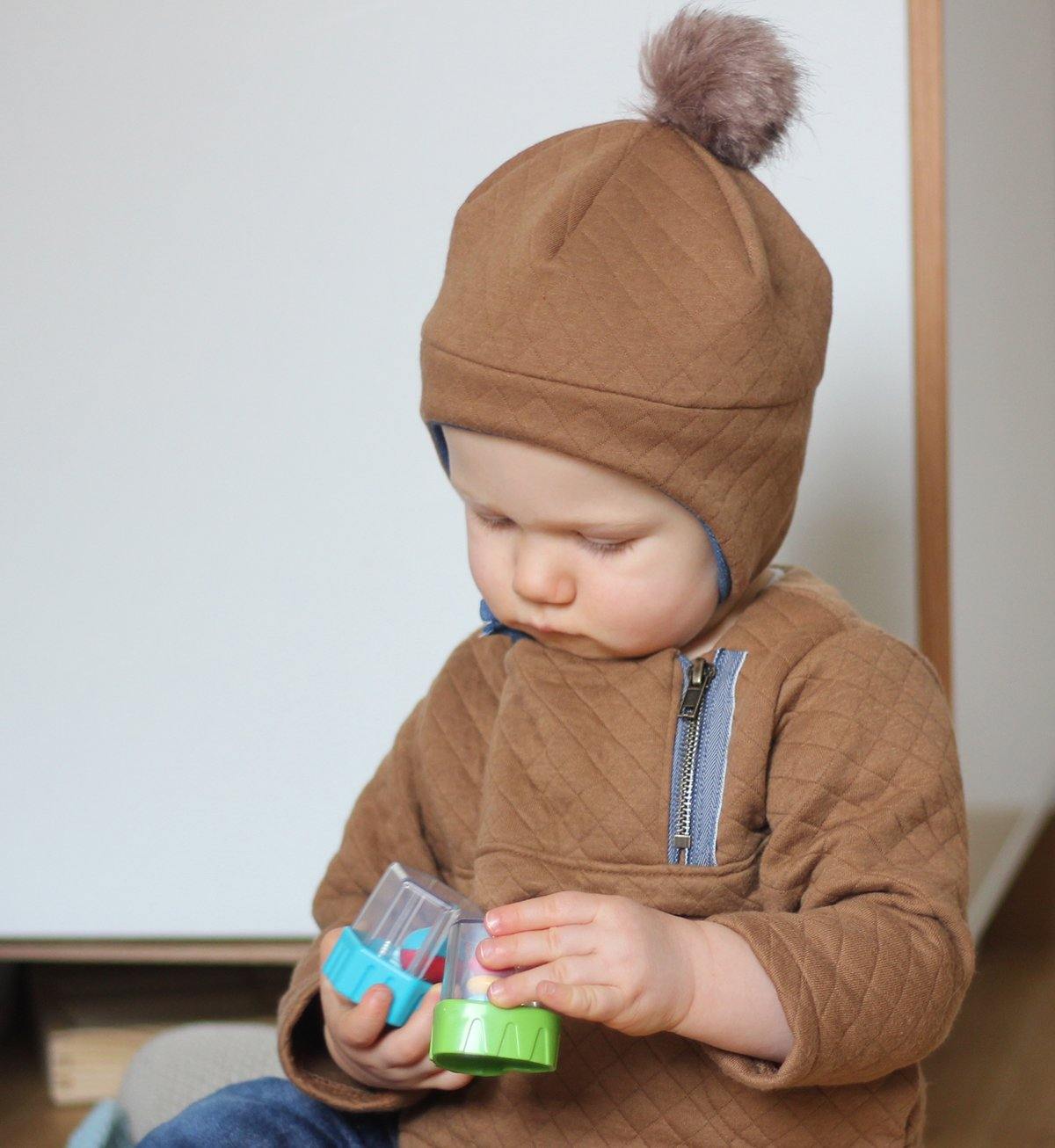 HUGO Ensemble Sweat et bonnet Patron de couture pochette - L'atelier de Gaspard et Léonie