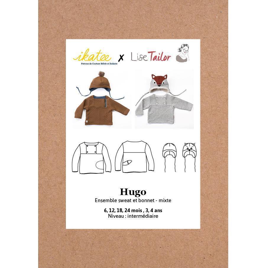 HUGO Ensemble Sweat et bonnet Patron de couture pochette - L'atelier de Gaspard et Léonie