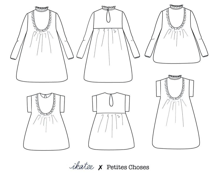 IDA Mum Top ou Robe patron de couture pochette - L'atelier de Gaspard et Léonie