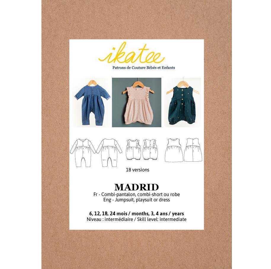 MADRID Combi-pantalon short ou robe patron de couture pochette - L'atelier de Gaspard et Léonie