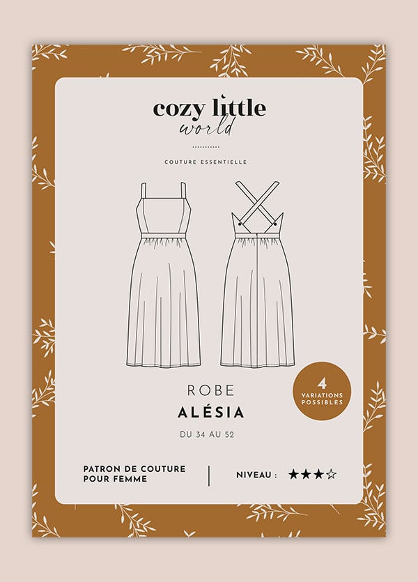 Robe ALESIA Patron de couture Pochette - Cozy Little World Patron de couture COZY LITTLE WORLD | Gaspard et Léonie Tissus en ligne et Mercerie à Toulouse