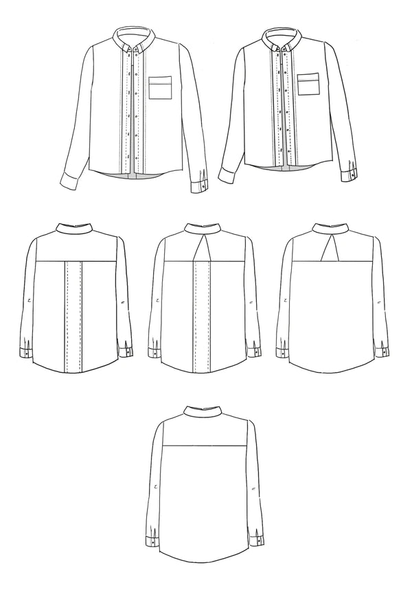 SKYLINE chemise patron de couture pochette - MAISON FAUVE Patron de couture MAISON FAUVE | Gaspard et Léonie Tissus en ligne et Mercerie à Toulouse