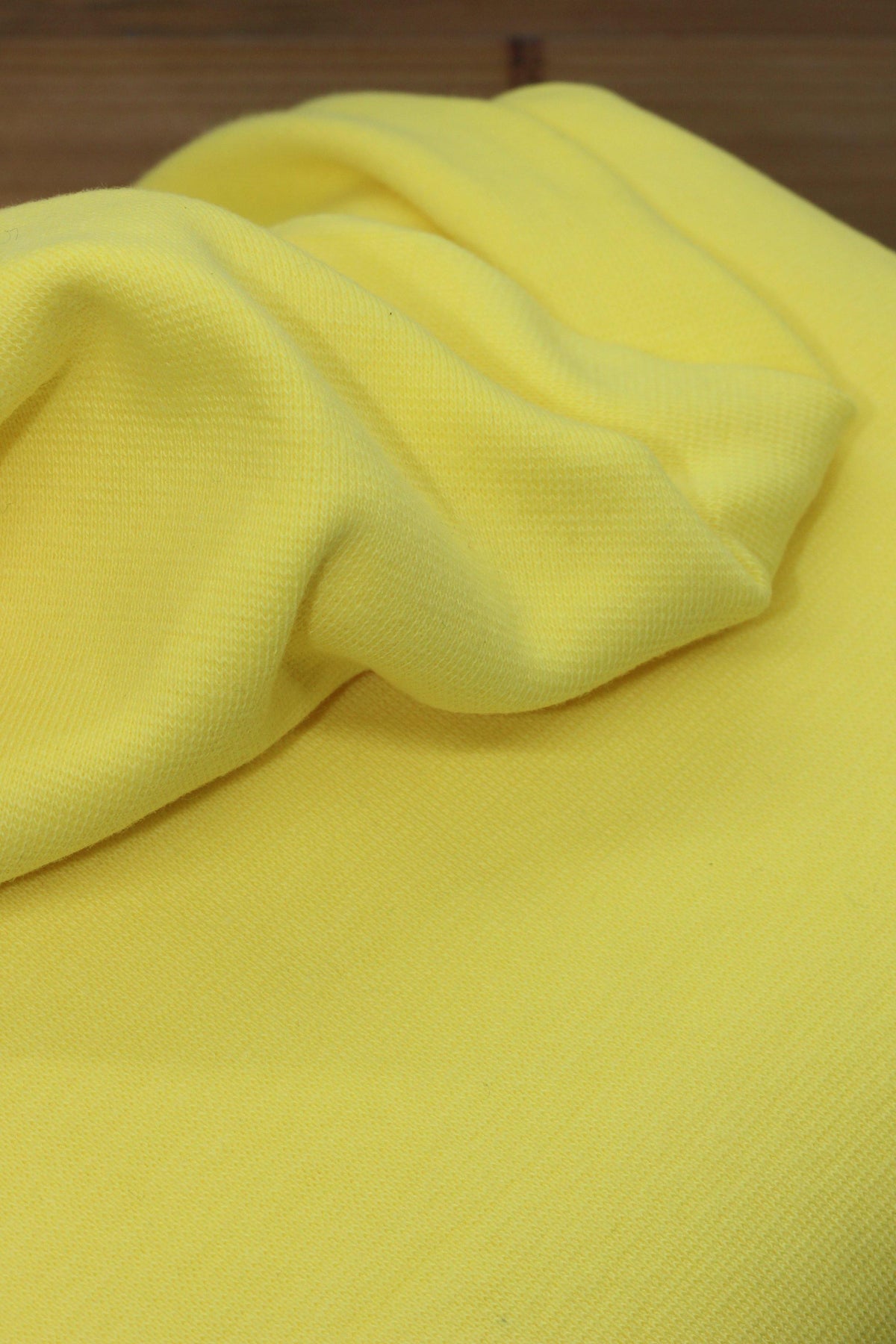 Tissu Bord Côte Jaune - ROBIN (Vendu x10cm) - L'atelier de Gaspard et Léonie