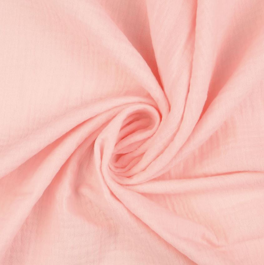 Tissu Double gaze de coton - Rose (Vendu x10cm) Tissus Sélection Gaspard & Léonie | Gaspard et Léonie Tissus en ligne et Mercerie à Toulouse