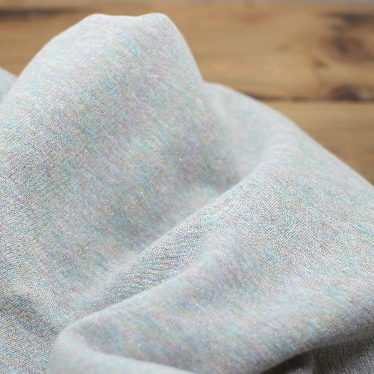 Tissu French Terry Glitter Gris chiné/Arc en ciel (Vendu x10cm) Tissus Sélection Gaspard & Léonie | Gaspard et Léonie Tissus en ligne et Mercerie à Toulouse