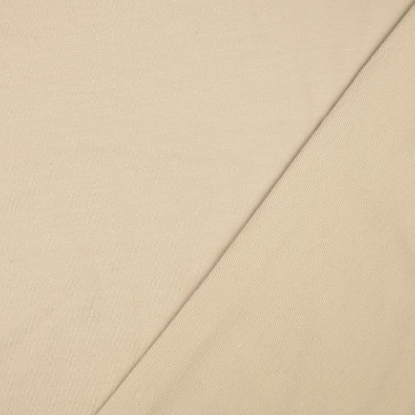 Tissu French Terry Uni - Beige sable (Vendu x10cm) Tissus Sélection Gaspard & Léonie | Gaspard et Léonie Tissus en ligne et Mercerie à Toulouse