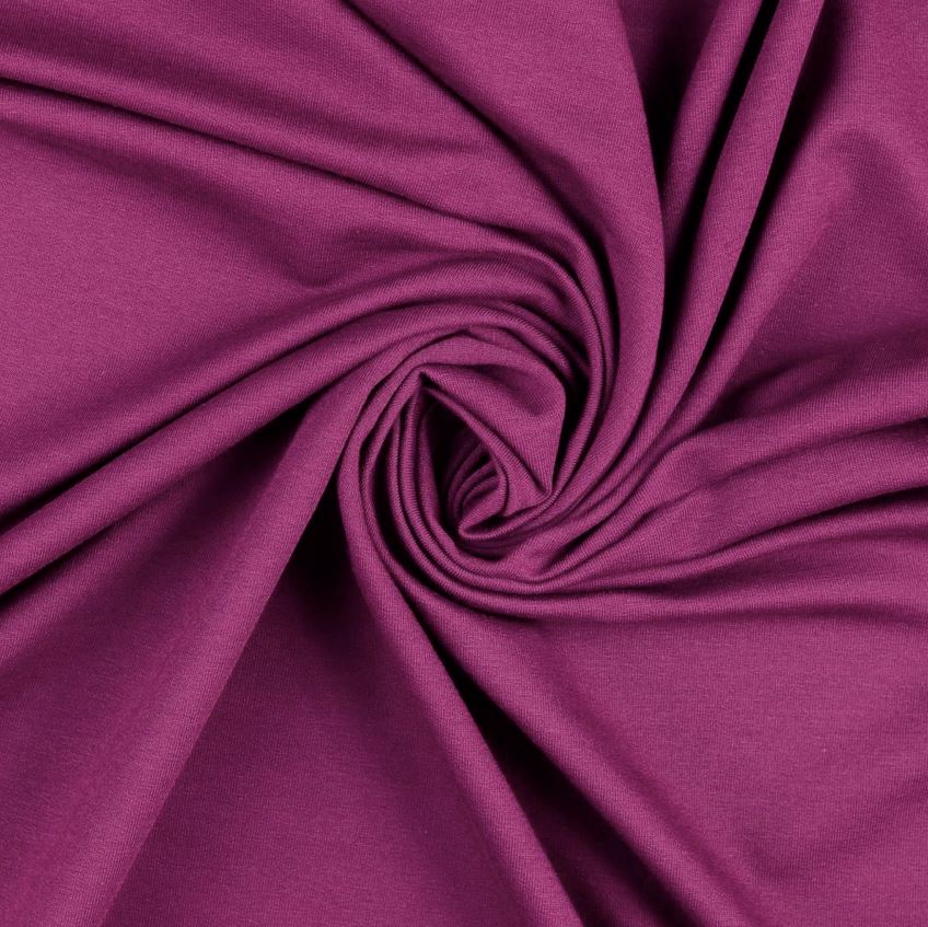 Tissu French Terry Uni - Mûre (Vendu x10cm) Tissus Sélection Gaspard & Léonie | Gaspard et Léonie Tissus en ligne et Mercerie à Toulouse
