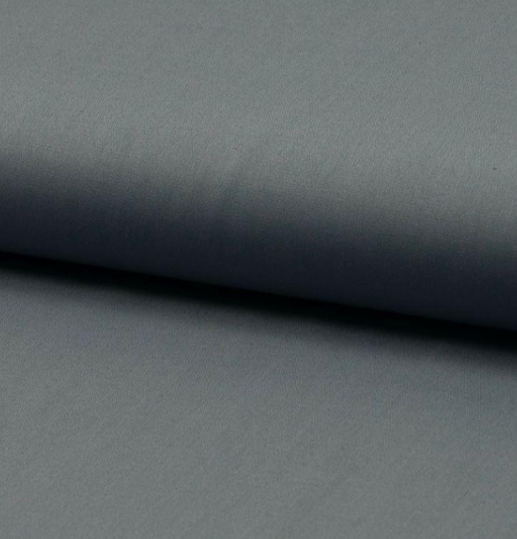 Tissu popeline de coton uni Gris (Vendu x10cm) - L'atelier de Gaspard et Léonie