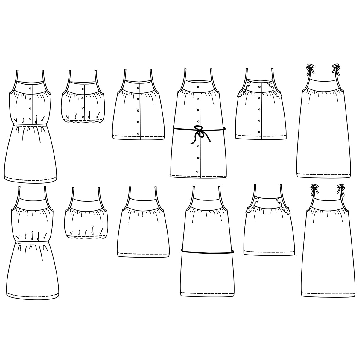 Top ou Robe ZANZIBAR KIDS patron de couture pochette - IKATEE Patron de couture Ikatee | Gaspard et Léonie Tissus en ligne et Mercerie à Toulouse