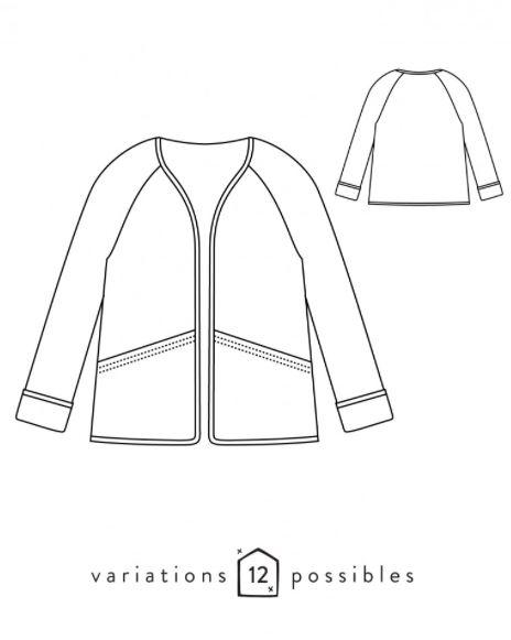 Veste ABSOLU Patron de couture pochette Patron de couture ATELIER SCÄMMIT | Gaspard et Léonie Tissus Mercerie Toulouse