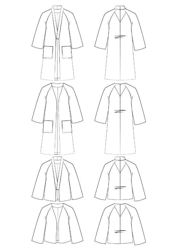 Veste NAGE LIBRE Patron de couture Pochette - MAISON FAUVE Patron de couture MAISON FAUVE | Gaspard et Léonie Tissus en ligne et Mercerie à Toulouse
